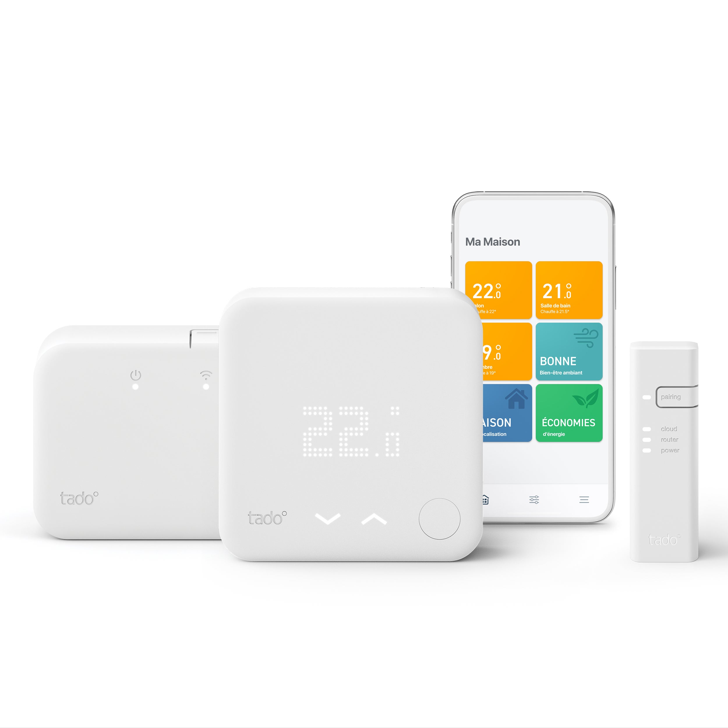 Thermostat connecté et Intelligent Sans Fil Kit V3+ TADO Leroy Merlin